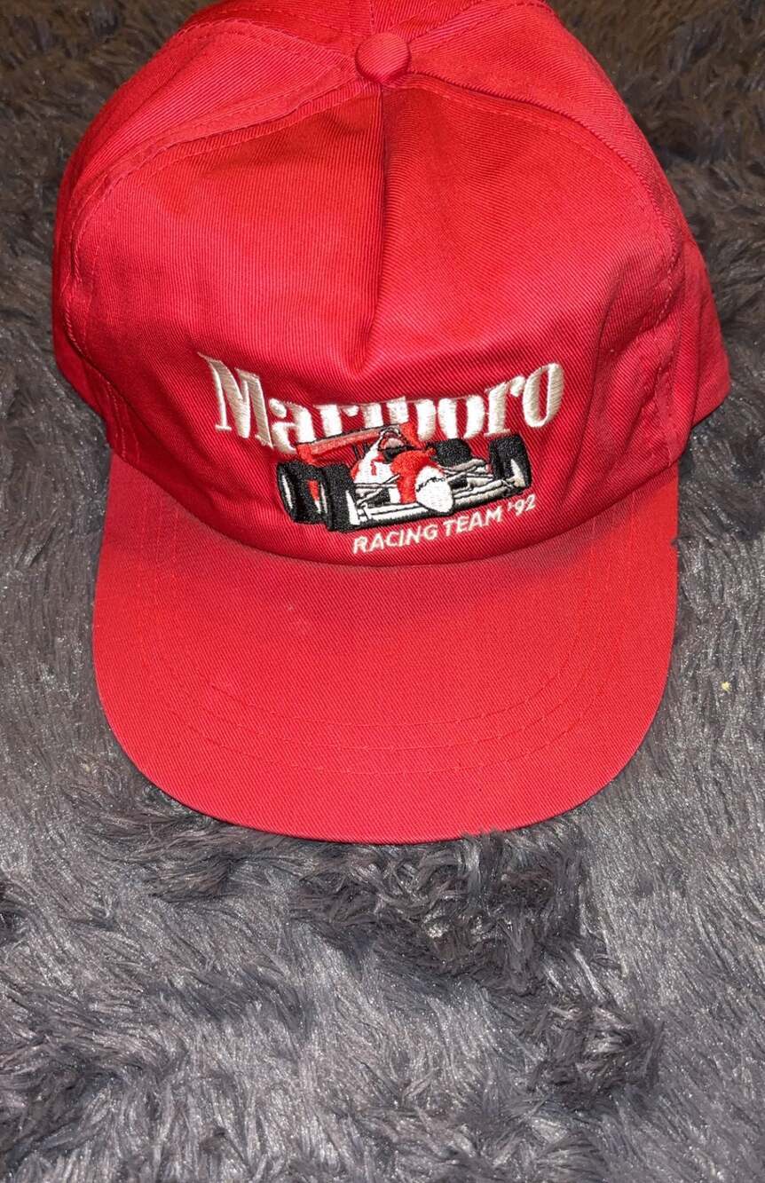 Vintage 1992 Marlboro Racing Team Snapback Trucker Hat